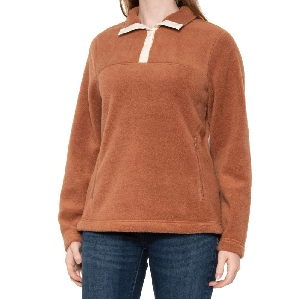 Telluride Clothing Company Fleece Snap Popover Sweater Large